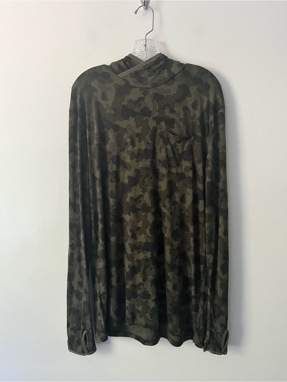Free Fly Bamboo Green Camo Hoodie Lightweight Stretch Men’s XL